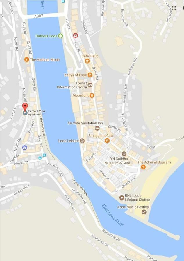 루 Polmear Harbour View With Terrace 아파트 외부 사진
